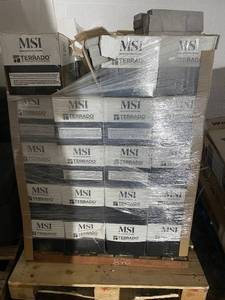 lot 19 image: Pallet of MSI Terrado Manufactured Stacked Stone Veneer Boxed Panels