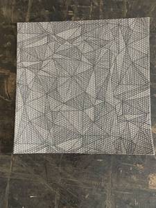 lot 36 image: Lot of 100 Commercial Carpet Tiles with Geometric Pattern