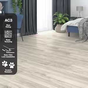 lot 41 image: 483.4 Square Feet of TrafficMaster Lakeshore Pecan Stone Laminate Flooring, 7mm, Multiple Boxes