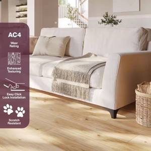 lot 46 image: 63.24 Square Feet Brookhaven Heights Hickory Waterproof Laminate Wood Flooring, Pallet