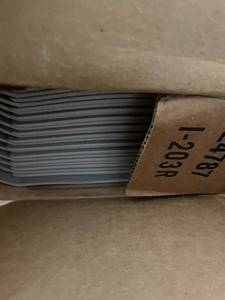 lot 55 image: Tarkett Colormatch Toe Kick Trim, 2 Boxes, Pebble, 48in Length, 25pcsBox