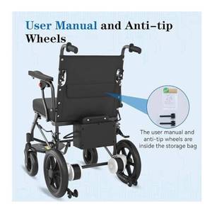 lot 178 image: RehabRolls Lightweight Electric Wheelchair with 24V 12Ah Battery