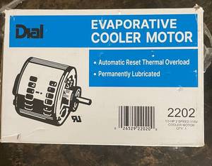 lot 181 image: Dial 2202 Evaporative Cooler Motor 13 HP 2 Speed 115V