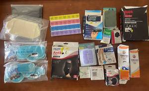 lot 202 image: Group of Pain Relief, Supports, Pill Organizers and Medical Supplies