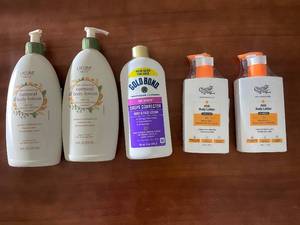 lot 209 image: Set of 5 Body Lotions Including Oatmeal, Crepe Corrector, and AHA Formulas