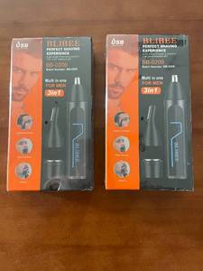 lot 225 image: 2 Pack Blibee BB-0209 3-in-1 Nose, Ear, and Eyebrow Hair Trimmers for Men