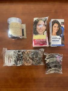 lot 232 image: Assorted Hair Accessories and Hair Color Kit Collection