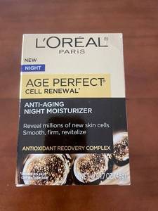 lot 252 image: LOreal Age Perfect Cell Renewal Night Moisturizer 1.7 oz Sealed