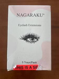 lot 257 image: Nagaraku YY Eyelash Extensions 5 Trays Pack