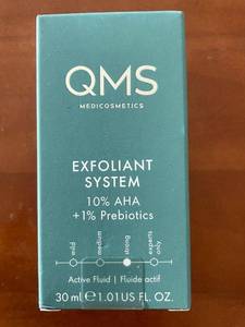 lot 276 image: QMS Medicosmetics Exfoliant System 30ml with 10% AHA and 1% Prebiotics