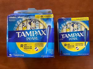 lot 308 image: Tampax Pearl Regular Tampon Bundle