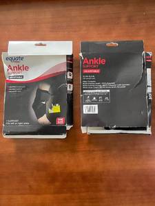 lot 313 image: 2 Equate Adjustable Ankle Support Braces One Size