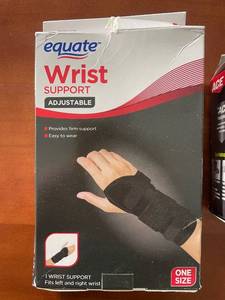 lot 314 image: Equate Wrist Support and ACE Elbow Support Compression Braces Set