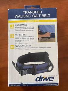 lot 315 image: Drive Medical Transfer Walking Gait Belt with Handles