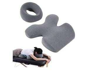 lot 320 image: Adjustable Massage Support Cushion and Face Pillow Set