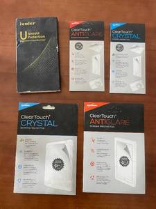 lot 361 image: Lot of 5 Screen Protectors including iVoler and BoxWave ClearTouch Types