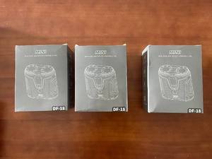 lot 369 image: Lot of 3 Mini Dual Air Outlet Portable Fans DF-18 Unopened