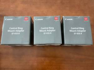 lot 377 image: Lot of 3 Canon Control Ring Mount Adapters EF-EOS R
