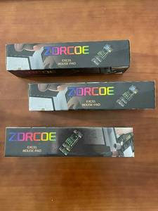 lot 382 image: Set of 3 ZDRCOE Excel Mouse Pads in Boxed Packaging