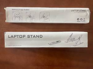 lot 383 image: 2 Folding Adjustable Laptop Stands