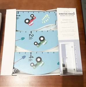 lot 437 image: Kirkton House Childrens Growth Chart 6-Piece Wood Set