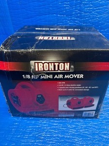 lot 12 image: IRONTON 18HP MINI AIR MOVER BRAND NEW damaged box never opened