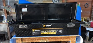 lot 44 image: Northern Tool  Equipment Low-Profile Crossover Truck Toolbox with Removable Tray, 69in. x 20in. x 1