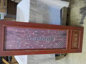 lot 13 image: Peace Holiday Wood Dcor 46 x 16...
