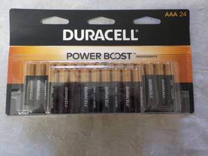 lot 15 image: Duracell 24 AAA Batteries...