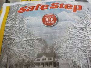 lot 21 image: 2 Bags Safe Step 50 lbs. each Rock ...