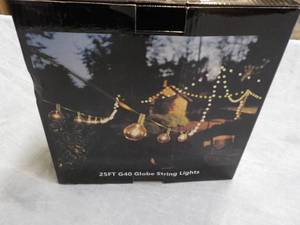 lot 73 image: 25 ft Globe String Lights...