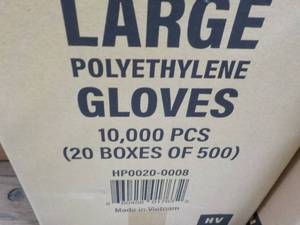 lot 182 image: Case of 10,000 Size Large Polyethyl...