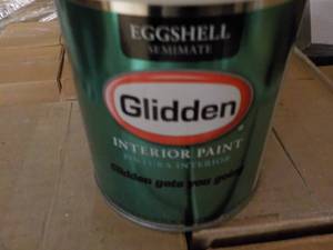 lot 222 image: 10 qts Glidden Paint - your choice ...