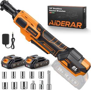 lot 3 image: Aiderar 20V Brushless Cordless 38 Ratchet Wrench