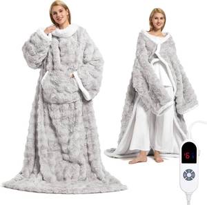 lot 40 image: Faykoncen Wearable Heated BlanketSherpa Electric Throw Blanket