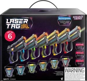 lot 62 image: Squad Hero Rechargeable Laser Tag Set of 6 for Kids