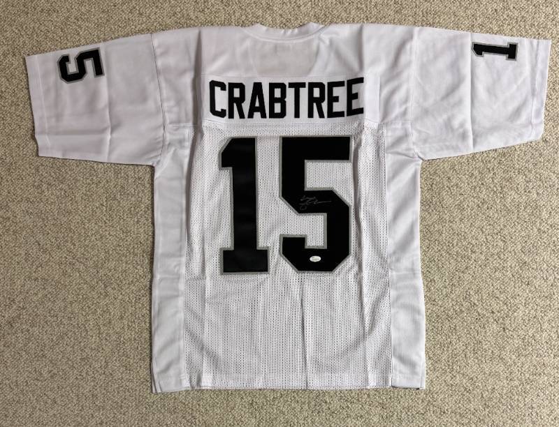 lot 31A image: Michael Crabtree Raiders Signed Custom NFL Jersey XL (JSA)