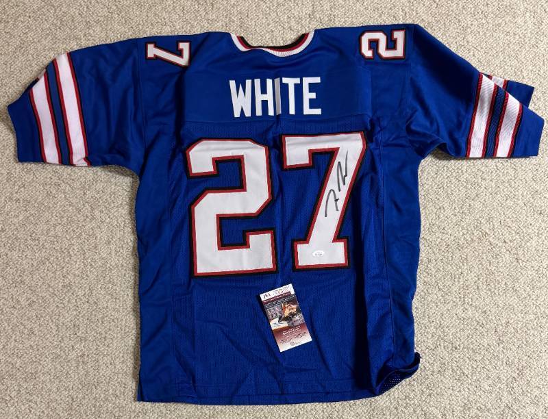 lot 39A image: TreDavious White Bills Signed Custom NFL Jersey XL (JSA)
