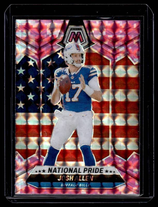 lot 188 image: Josh Allen   2024 Panini Mosaic Prizm #254 Buffalo Bills Football Card