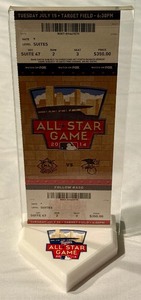 lot 51 image: 2014 MLB All-Star Game Ticket and Stand Target Field Baseball
