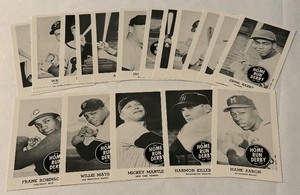 lot 67 image: Home Run Derby 1988 Reprint Card Set - Aaron, Mantle, Killebrew,