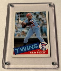 lot 68 image: Kirby Puckett RC 1985 Topps #536 Rookie Minnesota Twins Baseball Card