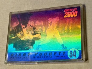 lot 70 image: Kirby Puckett 2,000 Hit Hologram Baseball Card Target Minnesota Twins
