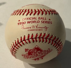 lot 82 image: 1990 World Series Official Rawlings Baseball
