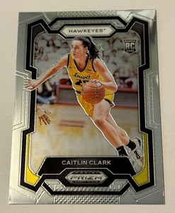 lot 21 image: Caitlin Clark RC 2024 Prizm Draft Picks #57 Rookie WNBA Basketball Card