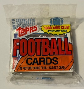 lot 98 image: 1988 Topps Football Hanger Cello Pack 39 Cards