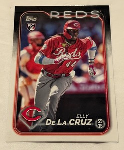 lot 101 image: Elly De La Cruz Oversized Jumbo RC 2024 Topps #OTM-17 Rookie Baseblla Card