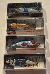 lot 115 image: (4) Minnesota Twins Rapala Fishing Lures - Mauer, Morneau, Gardenhire, Target Field