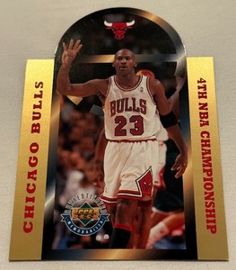 lot 121 image: Michael Jordan Limited Edition 25,000 Die Cut Basketball Card