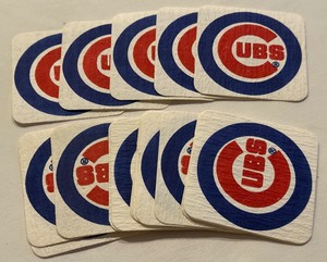 lot 125 image: Chicago Cubs Lot of Vintage Coasters